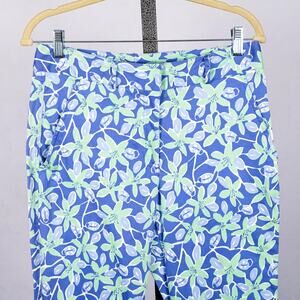 Vintage Lilly Pulitzer Ladybug Picnic Crop Pants Size 4 Petite Coastal Colorful